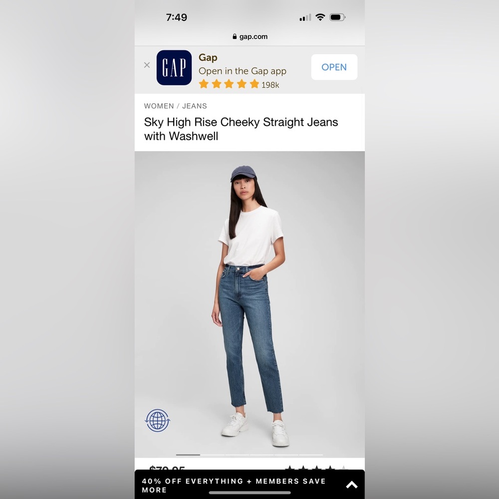 Brand New Gap Straight Jeans